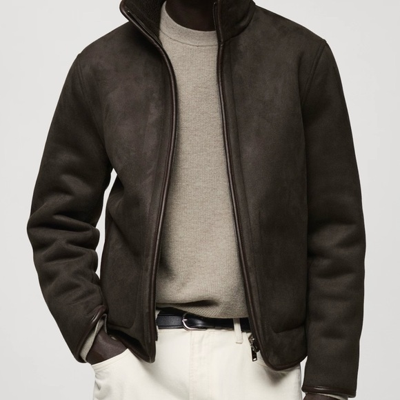 Mango Other - Mango REVERSIBLE SHEEPSKIN JACKET